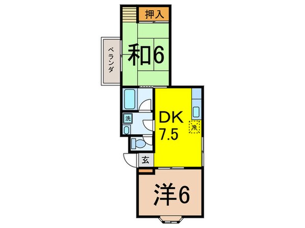 フラット三輪の物件間取画像